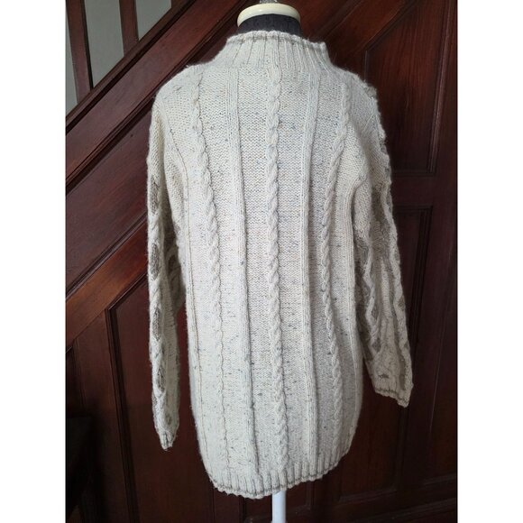 Vintage Moda International Cable Knit Wool Sweater - Picture 4 of 8